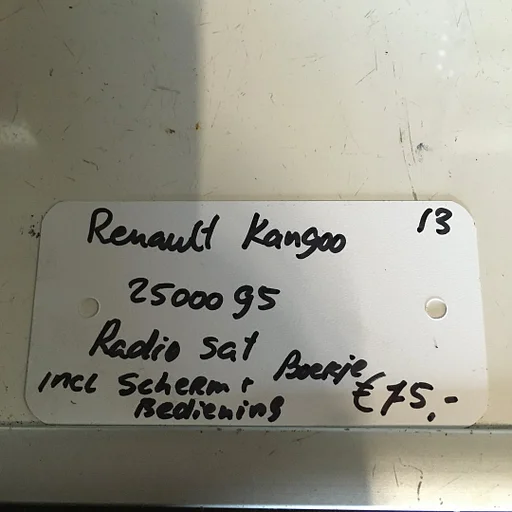 Renault Kangoo 1.5 dci ( Achterklep ) 2013 2500095  Radio Sat