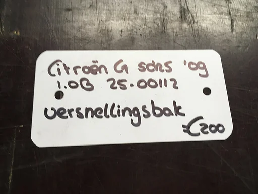 Citroen C1 5drs 1.0 B 2500112   Versnellingsbak