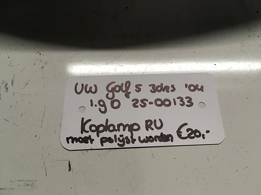 Vw Golf 5 1.9 D 3drs 2500133  Koplamp Rechtsvoor