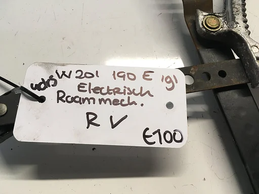 Mercedes W201 1991 Elektrische Raammechanisme met motor Rechtsvoor