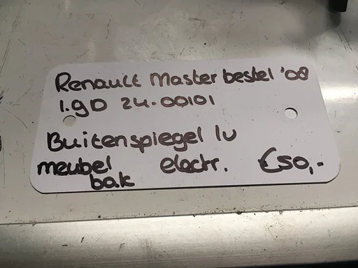 Renault Master Bestel 1.9 D 2400101 2008 Meubelbak Elektr Buitenspiegel Links