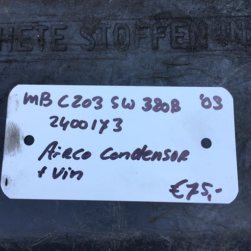 Mercedes C203. 3.2 benzine automaat Station 2003 2400173  Aircocondensor met koelvin