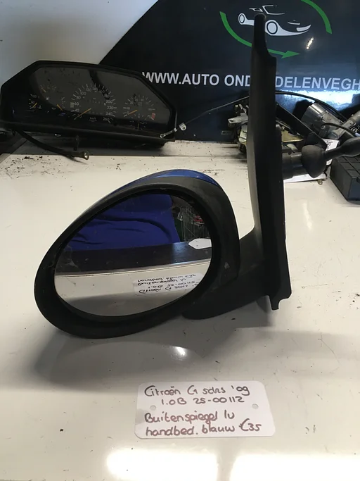 Citroen C1 5drs 1.0 2009 2500112 Buitenspiegel Linksvoor of Rechtsvoor handbed  Blauw