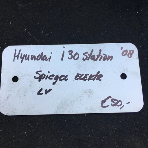 Hyundai i30 CW Station 1.6 Diesel 2008 2500138   Buitenspiegel elektr Linksvoor of Rechtsvoor