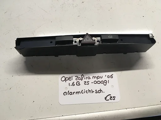 Opel Zafira 1.6 B 2006 2500091 Alarmlichtschakelaar 0320 03 7580 75