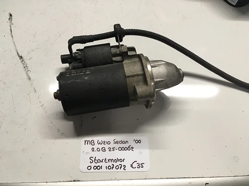 Mercedes W210 sedan 2.0 Benzine 2000 2500062  Startmotor  0 001 107 072