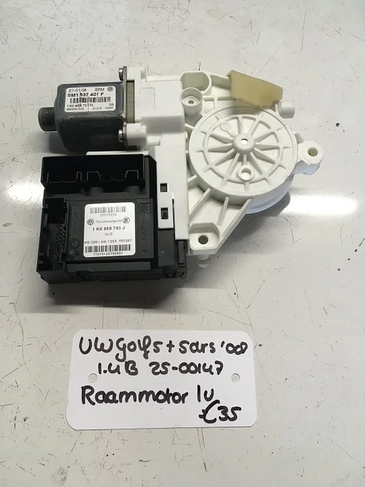 Vw Golf 5 plus 5drs 1.4 B 2008 2500147 Raammotor Linksvoor 5M1 837 401 F o