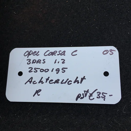 Opel Corsa C 1.2 3drs 2005 2500195 Achterlicht Links of Rechts