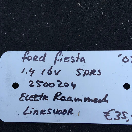 Ford Fiesta 1.4 16v 5drs  2002 2500204 Elektr Raammechanisme  Linksvoor