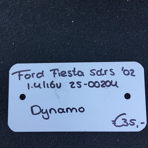 Ford Fiesta 1.4 16v 5drs  2002 2500204   Dynamo