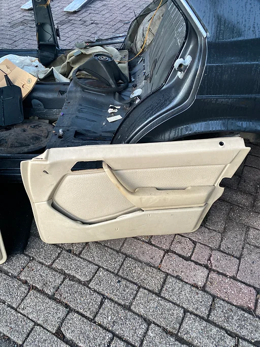 Mercedes W124 1 type Deurpanelen set Beige Skai