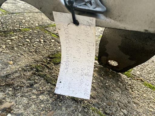 Fiat Punto sport 3 drs Achterbumper