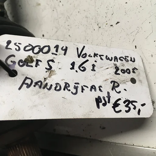 Vw Golf 5 1.6 5drs 2005 2500114 Aandrijfas Rechtsvoor 1K0 407 272 HK OF Linksvoor 1K0 407 271