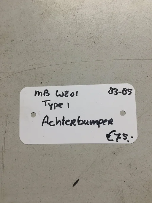 Mercedes W201 Type 1    1983 - 1988  Achterbumper