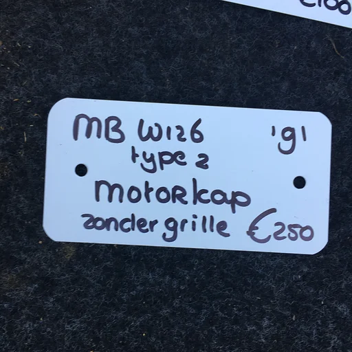 Mercedes W126 3.0 Benzine 1991 Type 2 Motorkap zonder grille