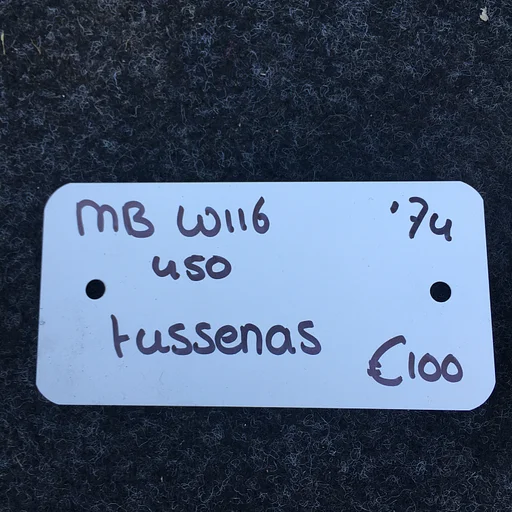 Mercedes W116 450 1974 Tussenas