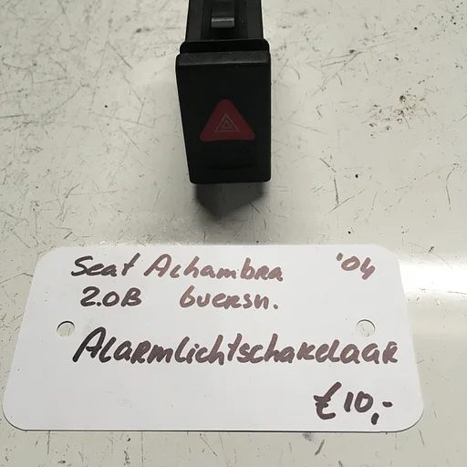 Seat Alhambra 2.0 B 6 Versnellingen 2004 Alarmlichtschakelaar 7M3 953 235