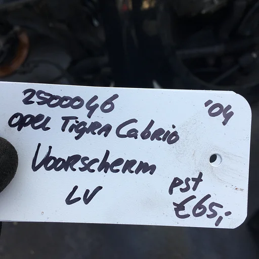 Opel Tigra Cabrio 1.8 B 2004 2500046   Voorscherm Linksvoor of Rechtsvoor