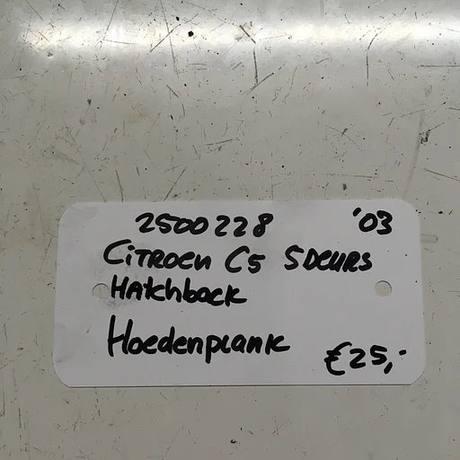 Citroen C5 Hatchback 2.0 16v 2003 2500228 Hoedenplank