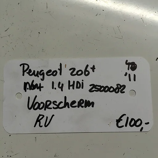 Peugeot 206+  2011  1.4 hdi  2500082    Voorscherm Rechtsvoor