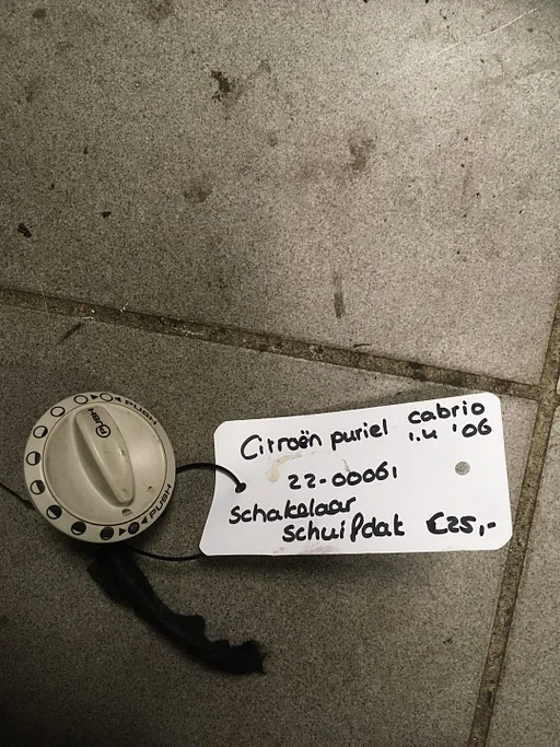 Citroen Puriel cabrio 1.4 '06 schuifdakschakelaar