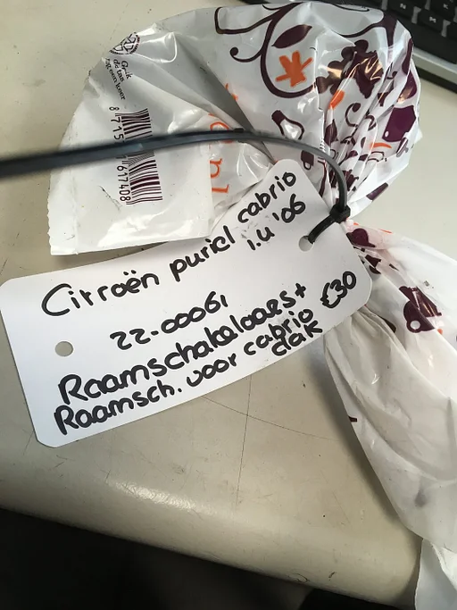 Citroen Puriel cabrio 1.4 '06 cabrio bedieningsschakelaar