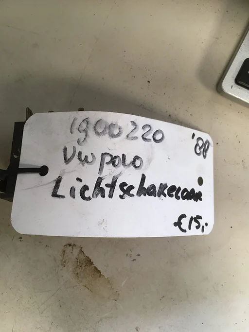 VW Polo 1988 lichtschakelaar