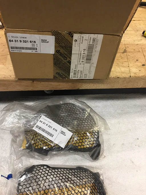 Luchtfilter BMW F20 F21 F23 oe 64319321616 NIEUW ORG BMW