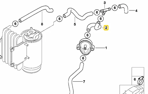 Slang voorgloeiventiel BMW E39 520d oe 13537786811 org nieuw bmw