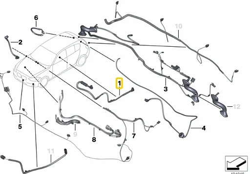 USB verbinding kabel BMW oe 61119251703