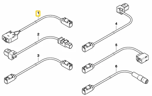 ANTENNEKABEL BMW E61 E63 OE 61126962794