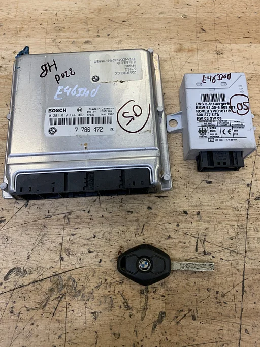 ECU DDE EWS SET BMW E46 330D HANDBAK OE 7786472