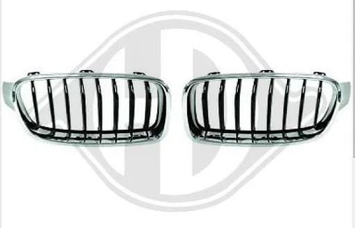 Design Grille Chrome en zwarte spijlen nieuw BMW 3 serie F30 F31 1217440