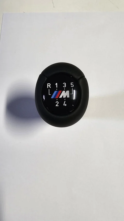 Originele BMW Leren M - Schakelknop 5-versnelling nieuw 25117503231 7503231