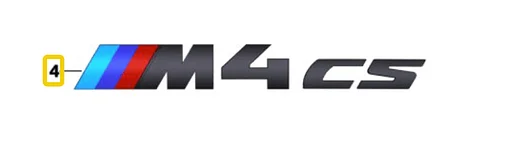 Embleem sierschrift achterklep M4 CS BMW 4 serie F82 M4 CS 51148074559 8074559