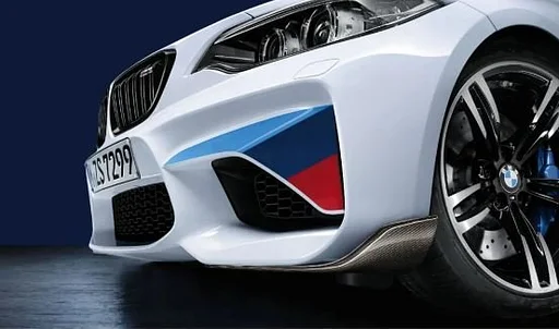M Performance Carbon voorbumper lip spoiler set nieuw BMW 2 serie F87 M2 + LCi 51192361668 2361668 51192365981 2365981