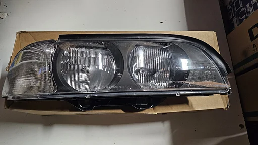 Koplamp rechts H7 HB3 Depo wit knipperlicht  BMW 5 serie E39 1995-2000 1223982 63128375299