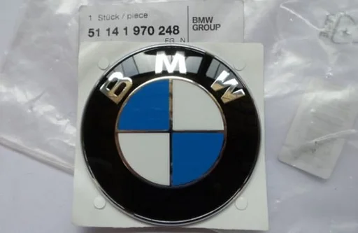 BMW embleem achterklep logo zwart blauw wit chrome nieuw BMW 7 / 8 / X5 Z3 serie E65 E31 E53 51141970248 1970248