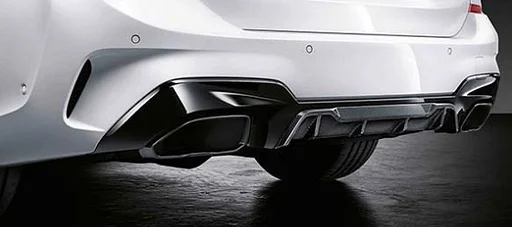 M - Diffuser hoogglans zwart achterbumper BMW 3-Serie G20 G21  51192455859 2455859 51192455821 2455821
