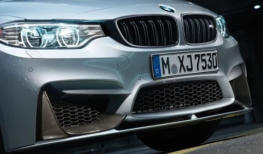 M Performance mat zwart voorbumper lip spoiler set nieuw BMW 3 / 4 serie F80 M3 F82 F83 M4 51192350711 2350711