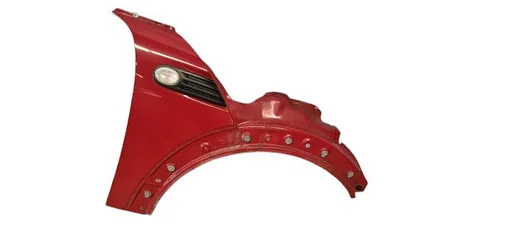 Voorscherm rechts voor Spatbord MINI R56 R55 R57 R58 R59 413527547264 2754724 Chili red 851/3