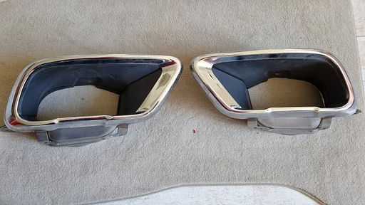 Originele chromen uitlaat sierstuk set BMW X5 G05 / X6 G06 / X7 G07