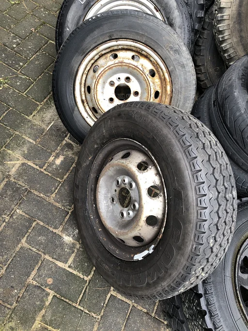 Reservewiel 205-65-16 C VW Transporter 195-70-15 C Sprinter Crafter 5 x 130 225-70-15 C Fiat Ducato Peugeot Boxer Citroën Jumper Oud model Reservewiel Steek 5 x 118 Mm ET68