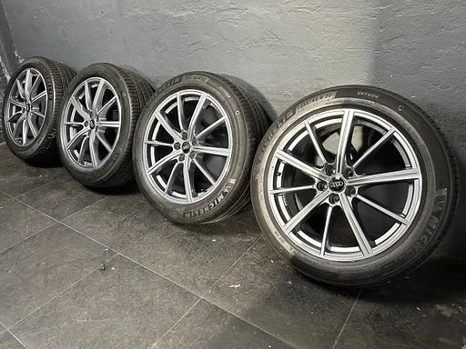 6mm! Originele Audi Sport Q5 SQ5 80A 20 inch velgen 5x112 zomerbanden 255/45R20 Michelin