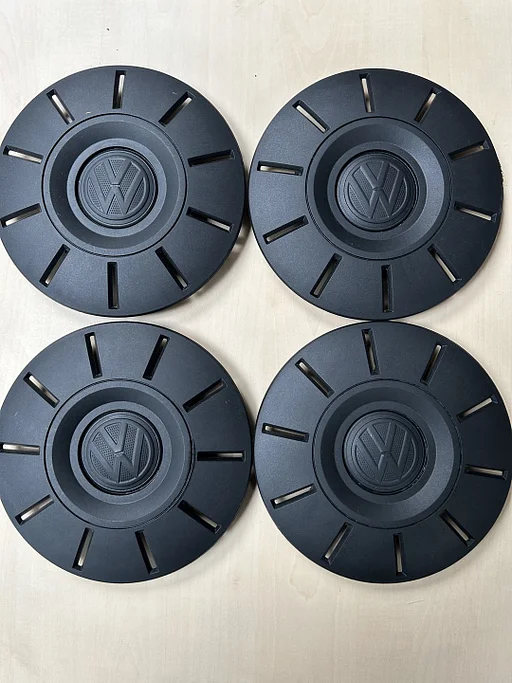 ORIGINELE VW Transporter T5 T5.1 GP T6 T6.1 Bulli naafkap naafdop set zwart