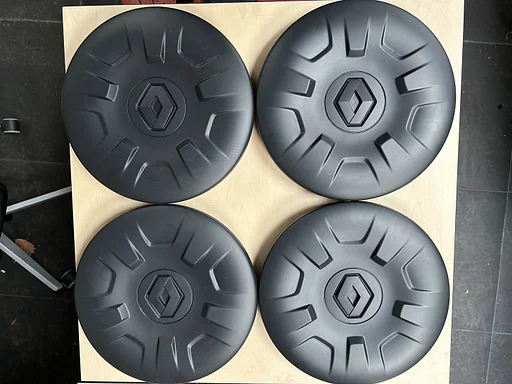 ORIGINELE Renault Master naafkap naafdop wieldop set zwart