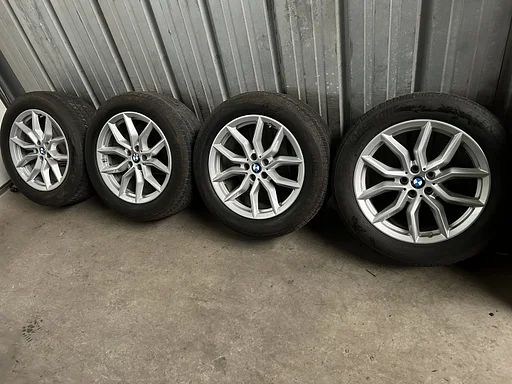 6-7mm! Originele BMW X5 X6 G05 G06 Style 734 19 inch velgen 5x112 TPMS Runflat zomerbanden 265/50R19 Bridgestone