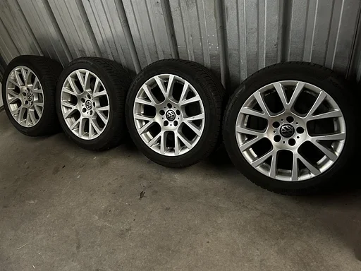 6mm! VW Transporter T5 GP T6 T6.1 T7 Multivan Bulli 18 inch velgen 5x120 winterbanden 245/45R18 Continental