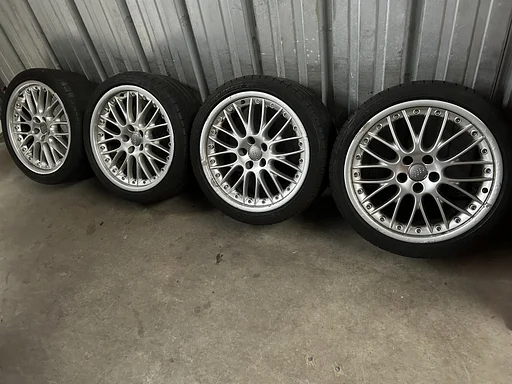 Originele Audi S5 8T Speedline 2-Delige 19 inch velgen 5x112 zomerbanden 255/35R19 Dunlop