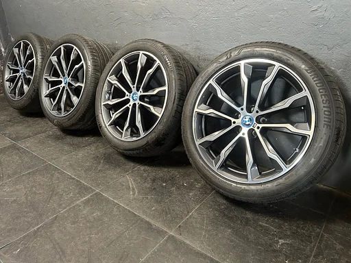 Originele BMW X3 X4 G01 G02 Style 699M 20 inch breedset antraciete velgen 5x112 TPMS Runflat zomerbanden 245/45R20 Bridgestone